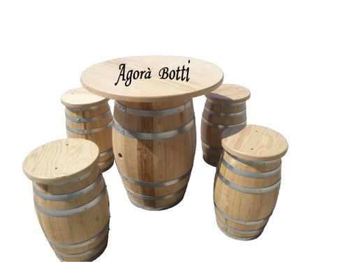 Botti botte tavolo sgabelli - e,