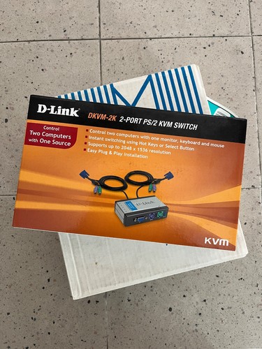 Switch link dkvm 2ku port - d-link, 2-port