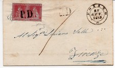 1853 Toscana lettera coppia 1