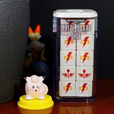 Warhammer 40k 40000 Dadi White