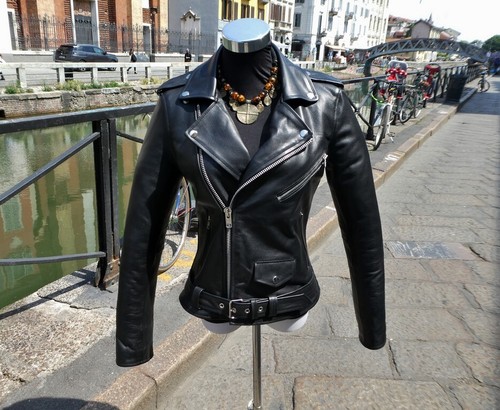 Giubbotto pelle chiodo - , moto