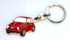 FIAT 500 d'epoca metallo verniciato rosso portachiavi in metallo porta chiavi