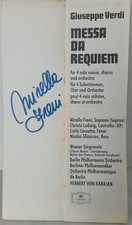 Autografo Mirella Freni su