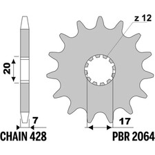 PIGNONE 13 DENTI TRASMISSIONE