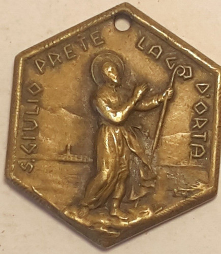 Medaglia giulio prete - medaglia, lago
