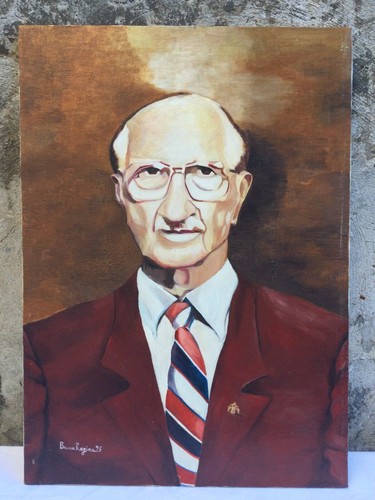 Dipinto olio tela ritratto - su,