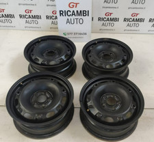 VW Polo 9N - Set 4 cerchi in ferro 6x14 R14 ET43 5 fori originali 6Q0601027F
