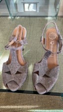 Sandali camoscio Jeffrey Campbell beige/tortora strass tg 41