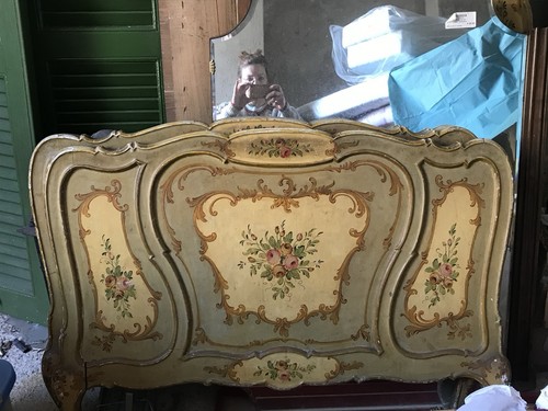 Testata letto dipinta mano - testata,