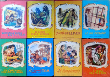 LOTTO DI 8 LIBRI ILLUSTRATI PER RAGAZZI ED.FABBRI ANNI '60- G