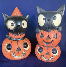 Coppia toppe zucca TikiLand Trading gatto tazza tiki tOny scolpito Thor Halloween