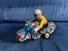 Giocattoli Latta d'Epoca Vintage Collezione Motorcycle Sidecar 