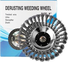 Testina Per Decespugliatore Universale con Spazzola in Acciaio Pulizia Pavimenti