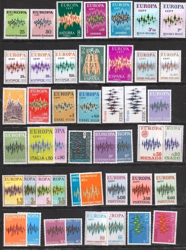 Francobolli europa cept 1972 - cept,