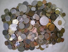 LOTTO DI  3 KG MONETE SOLO STRANIERE ANNI fine 800-2020 BB+-SPL-SPL+  (301)