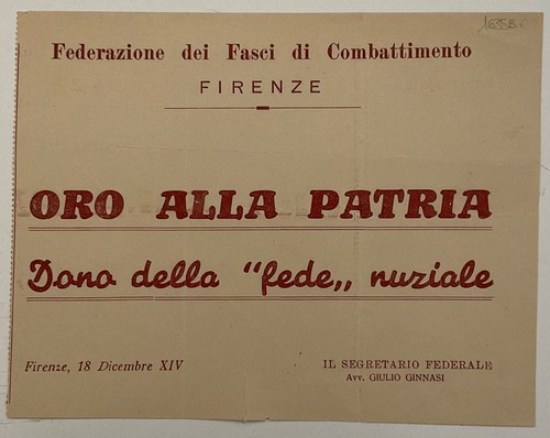 Oro alla patria federazione - oro,