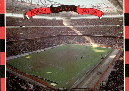 Cartolina forza magico milan - cartolina,