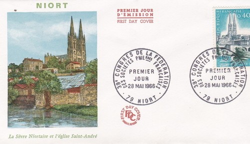 Francia 1966 fdc congresso - 1966,