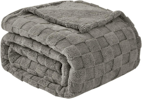 Coperta pile plaid scacchi - coperta,