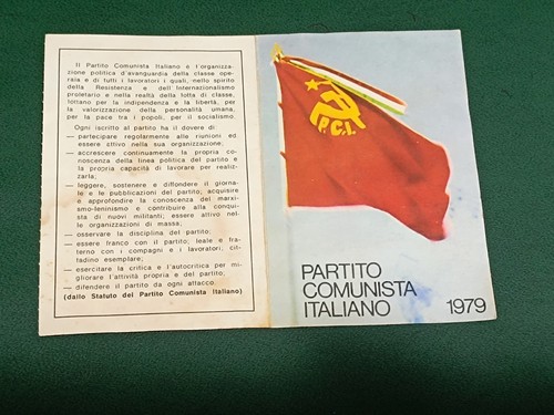 Tessera pci partito - tessera,