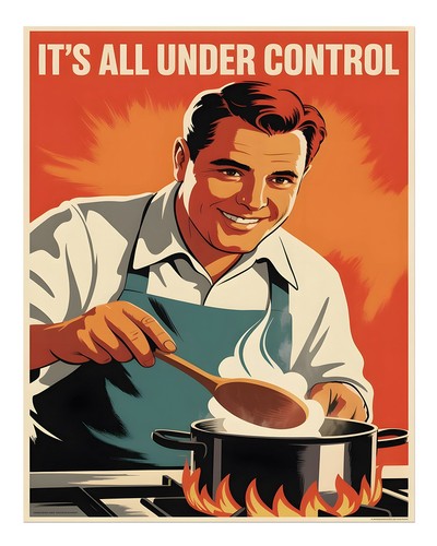 Cucina retrò arte - , parete