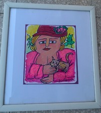 Acrilico cartoncino 27x24 - acrilico,