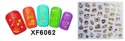Pegatinas uñas pegatina - pegatinas, 3d