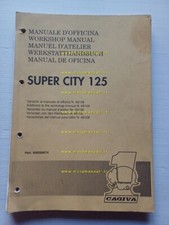 CAGIVA Super City 125 1991 manuale officina AGGIORNAMENTO originale