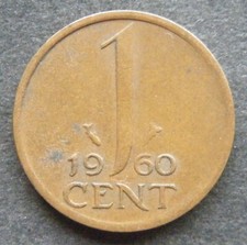 Olanda, 1 centesimo 1960