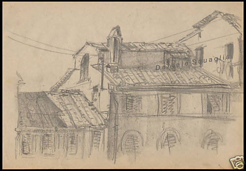 Disegno originale matita - disegno, 1900