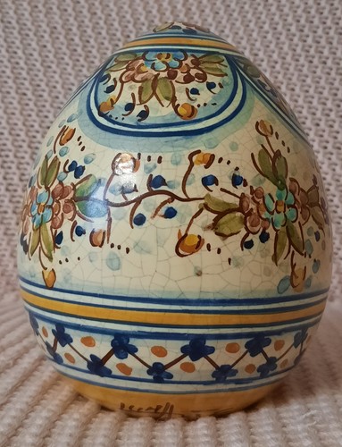 Uovo ceramica dipinto a - in,