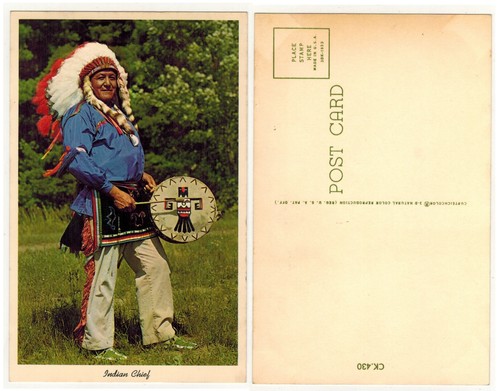 Indian chief cartolina capo - indian,