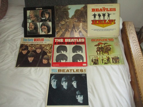 Beatles record lot scratched - 7,