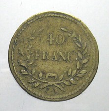*TRIU* PESO MONETALE DEI 40 FRANCHI (O LIRE) ORO  in ottone
