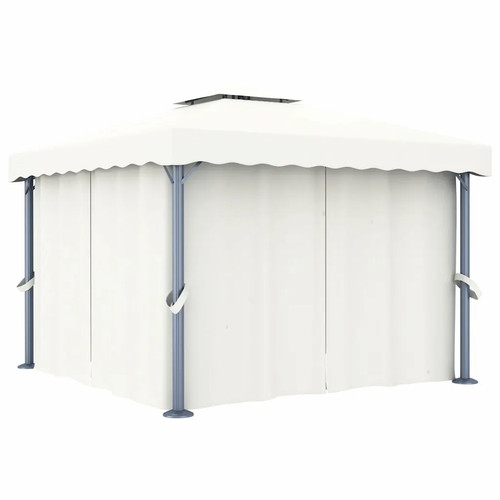 Vidaxl gazebo with curtain - vidaxl,