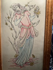 Antico dipinto olio originale