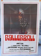 ROLLERBALL - JAMES CAAN / MAUD ADAMS 1975 Manifesto Cinematografico Originale