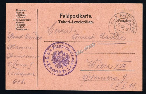 Feldpost karte 608 - feldpost,