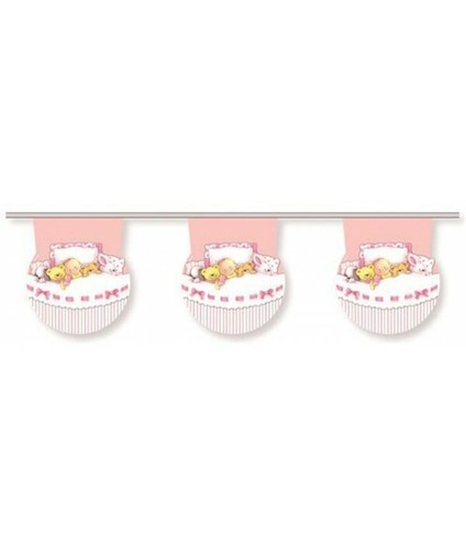 Festone bandierina baby girl - bandierina,