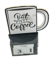 Insegna decorativa da tavolino But First con numeri che cambiano - 6" alta - NUOVA - SPEDIZIONE 24 ORE