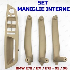 BMW X5 X6 E70 E71 E72 Kit Set Pezzi Maniglie Interne Anteriori Posteriori BEIGE
