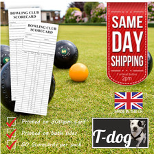 Carte punteggio bowling - confezione da 50