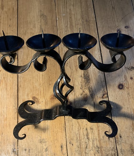 Candelabro austriaco ferro - candelabro, in