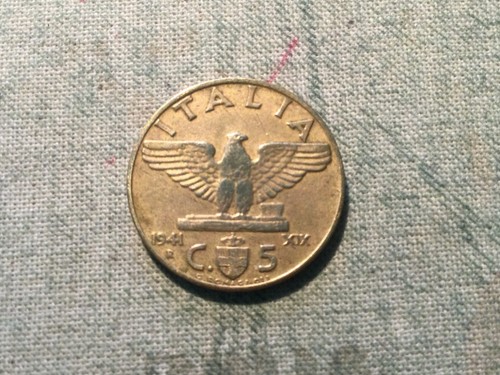 Moneta italia regno 5 - moneta, gg