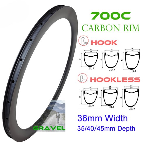 Cerchio bici 700c - , carbonio