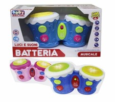 x Batteria Musicale Con Luci E