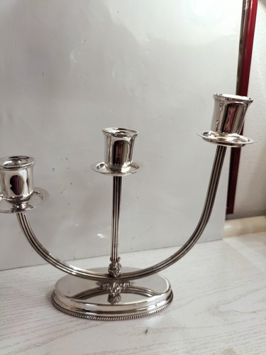 Candeliere fiamme arg 800 - candeliere,