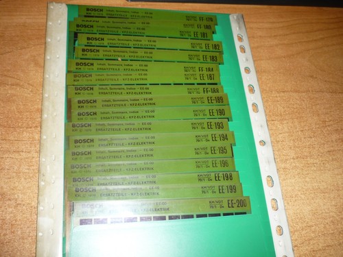 Bosch microfiche 1982 - microfiche,