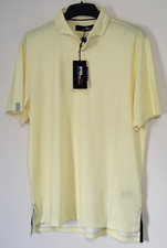 POLO GOLF RLX RALPH LAUREN GIALLO BRILLANTE PRO FIT GOLF SHIRT Small Designer NUOVA CON ETICHETTE