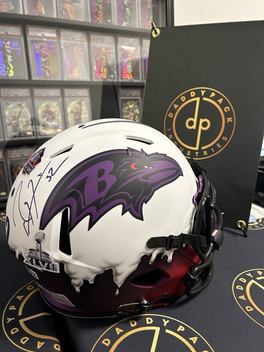 Casco ray lewis autografo - ray, full